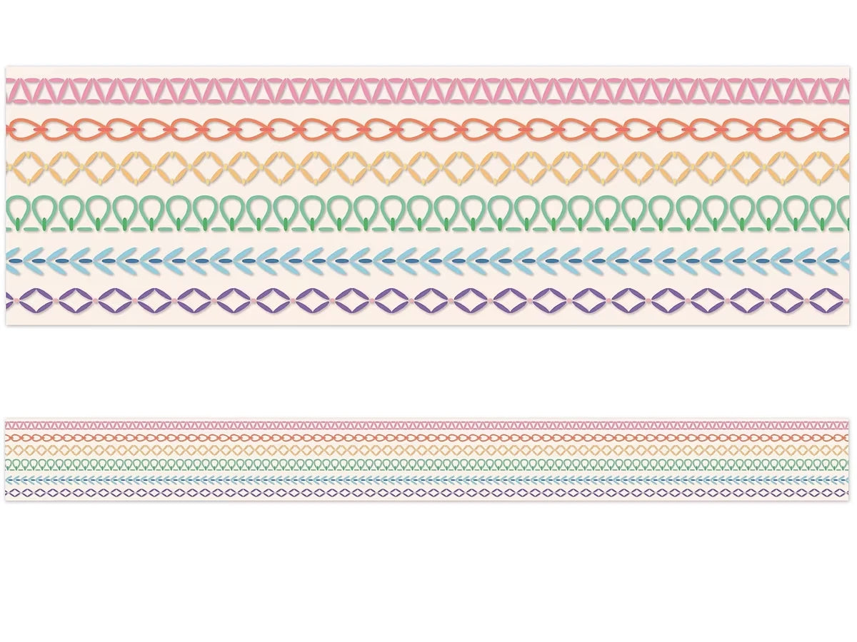 Crafty and Cool Rainbow Stitched Border - US 7479