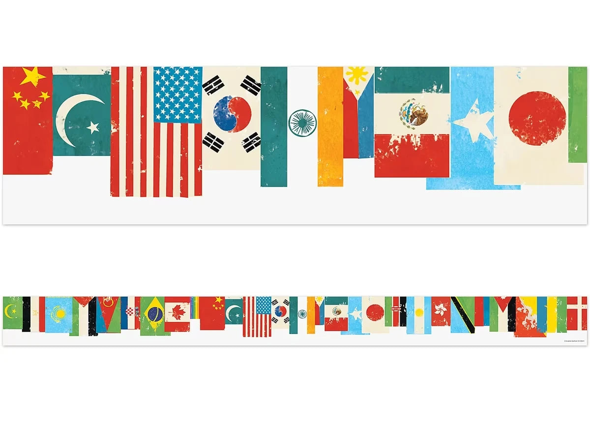 All Are Welcome World Flag Border - US 9482
