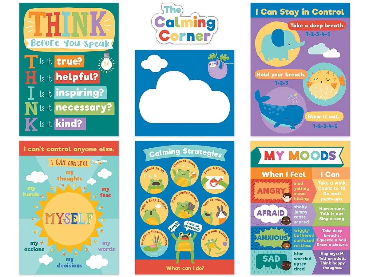 Social-Emotional Calming Strategies Bulletin Board Set - US 3847
