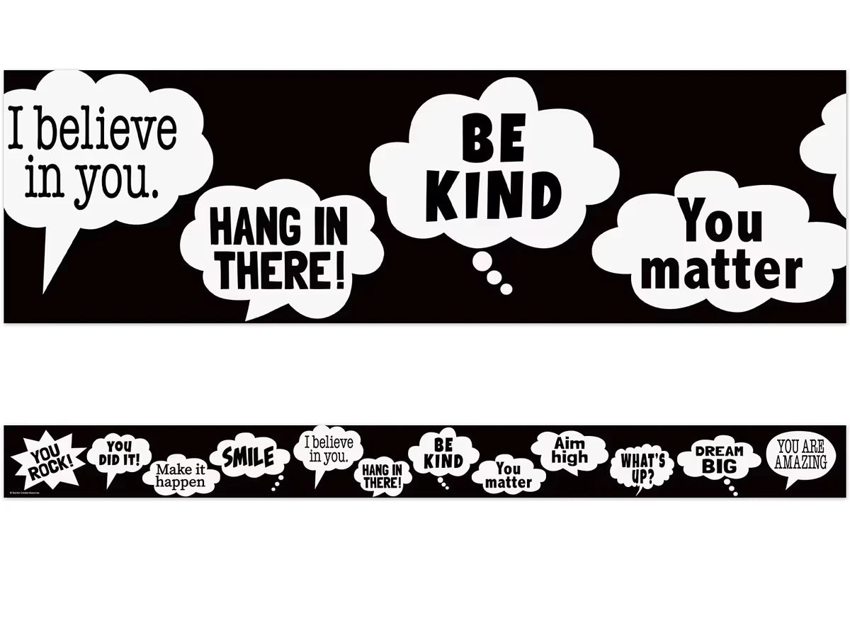 Go Wild Animals Speech Bubble Border - US 2202