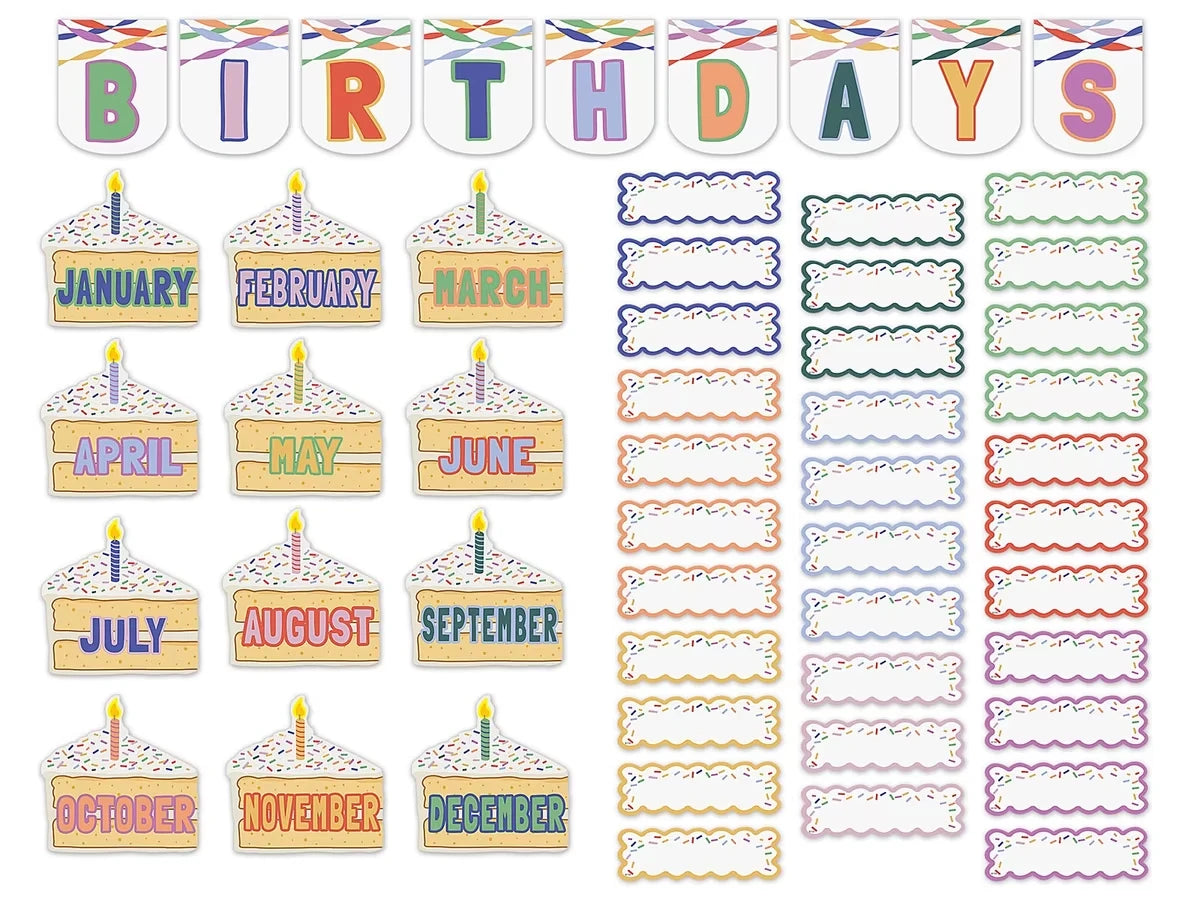 Color Crush Birthday Bulletin Board Set - US 6547