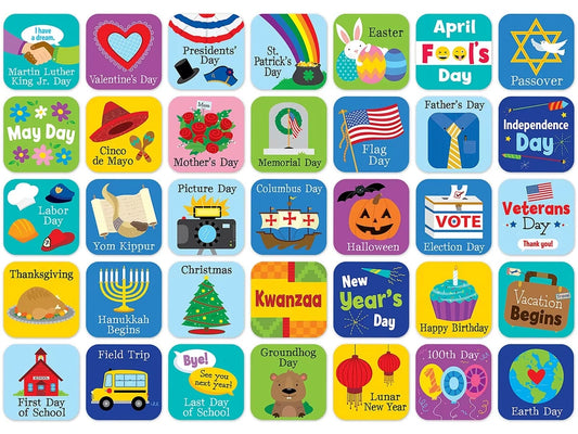 Holidays & Events Calendar Mini Accents - US 1866
