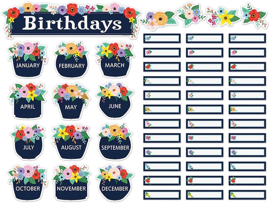 Wildflowers Birthday Bulletin Board Set - US 1146