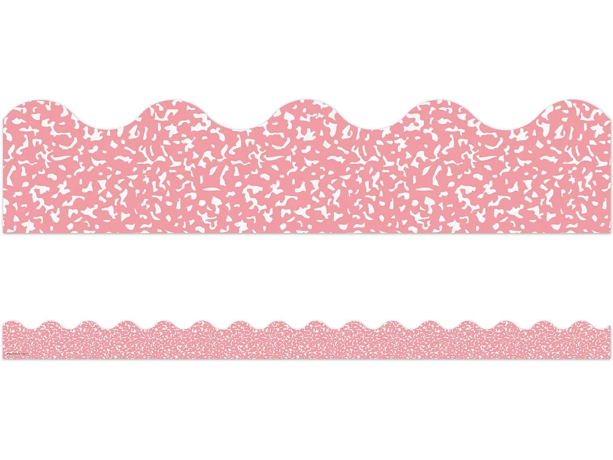Cool for School Pink Scalloped Border - US 8166