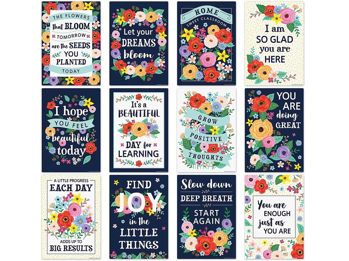 Wildflowers Motivational Small Poster Pack - US 8241