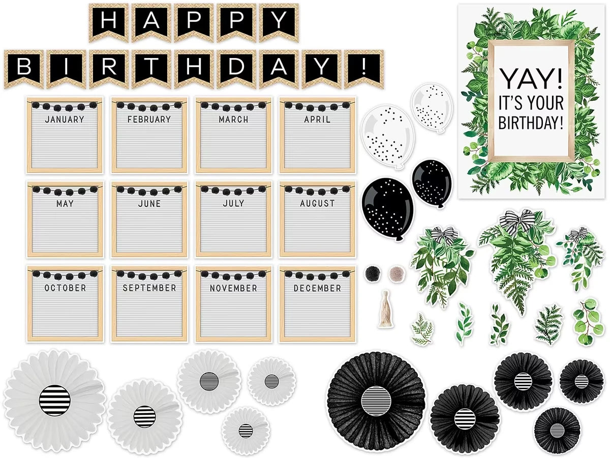 Simply Boho Birthday Bulletin Board Set - US 9162