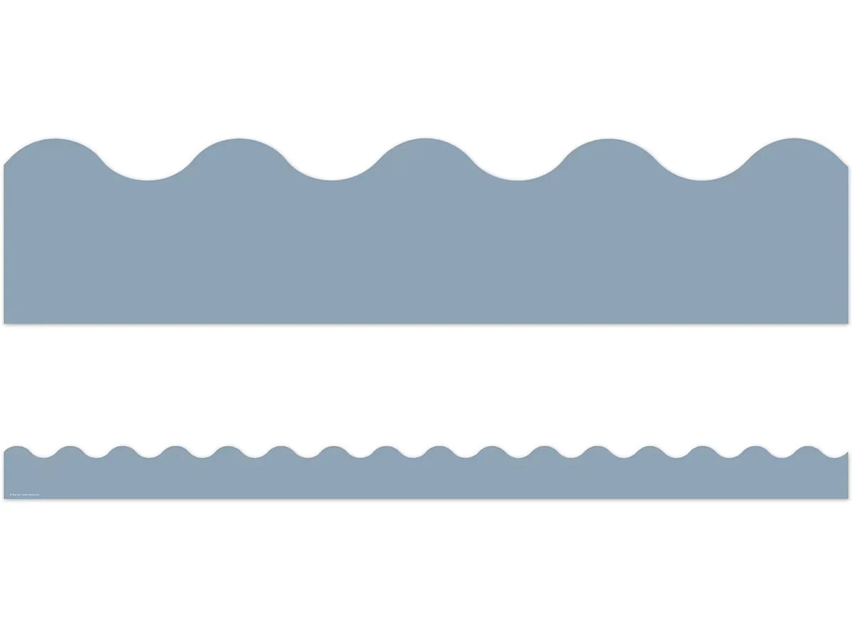 Classroom Cottage Blue Scalloped Border - US 2989