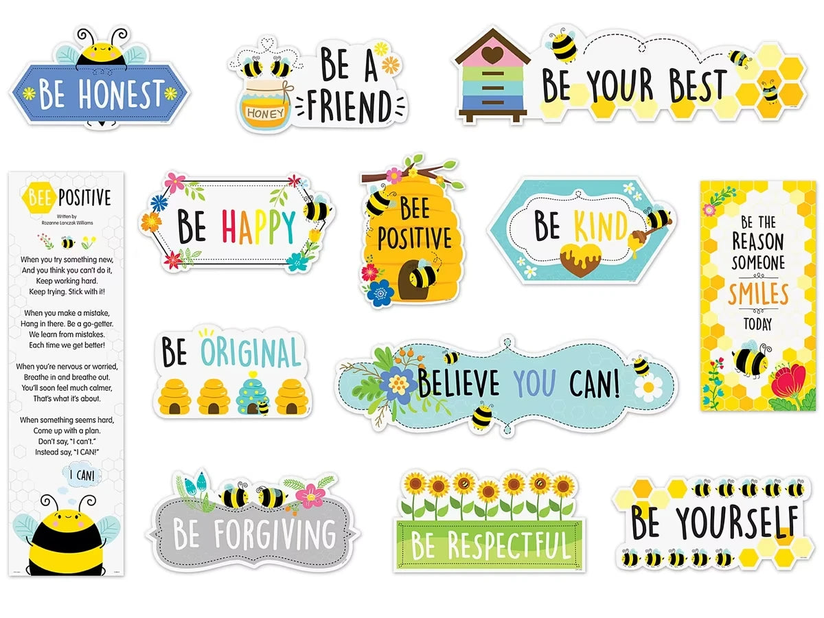 Busy Bees Motivational Bulletin Board Set - US 3088