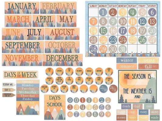 Moving Mountains Calendar Bulletin Board Set - US 2614
