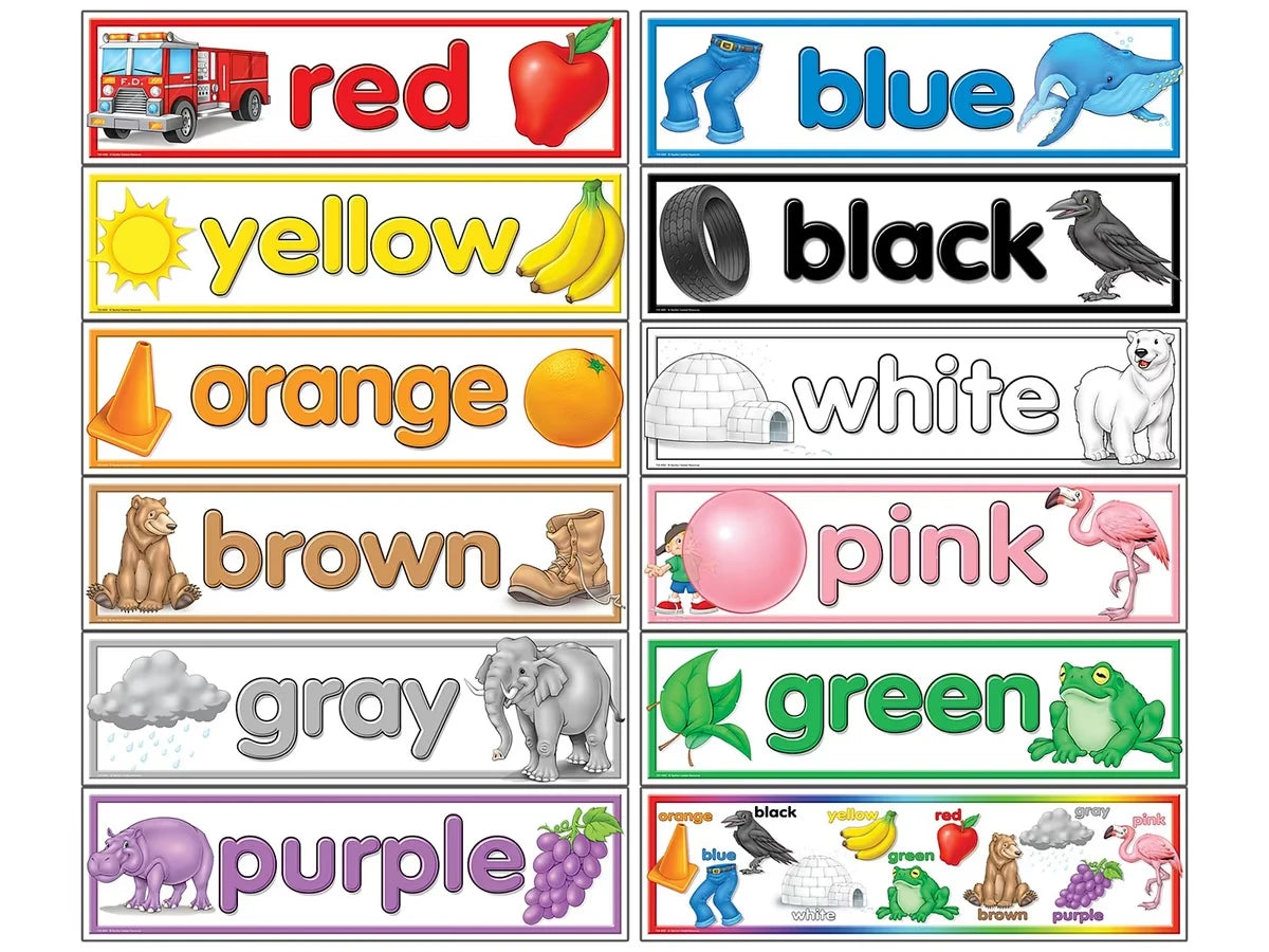 Learning Colors Bulletin Board Set - US 3103