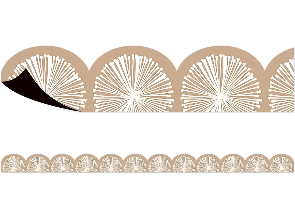 Terrazzo Tones Poms Scalloped Magnetic Border - US 2887