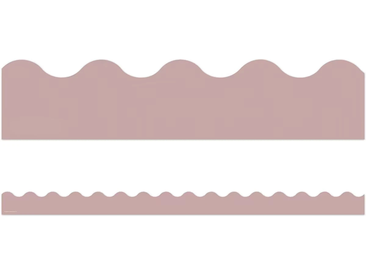 Everyone Is Welcome Light Mauve Scalloped Border - US 8443