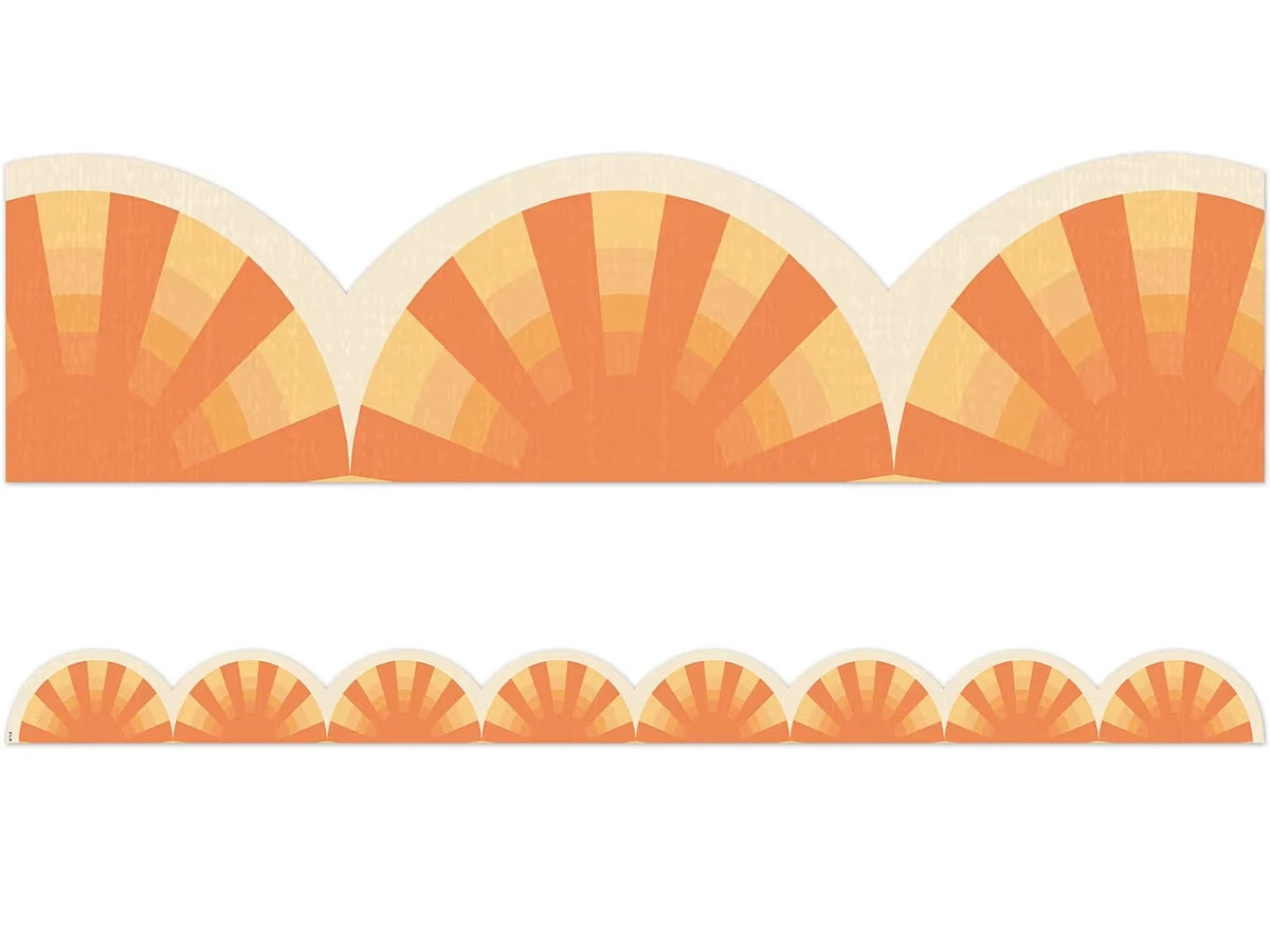 Moving Mountains Sunshine Scalloped Border - US 5317
