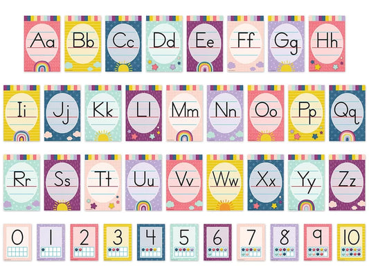 Oh Happy Day! Alphabet Card Bulletin Board Set - US 6542