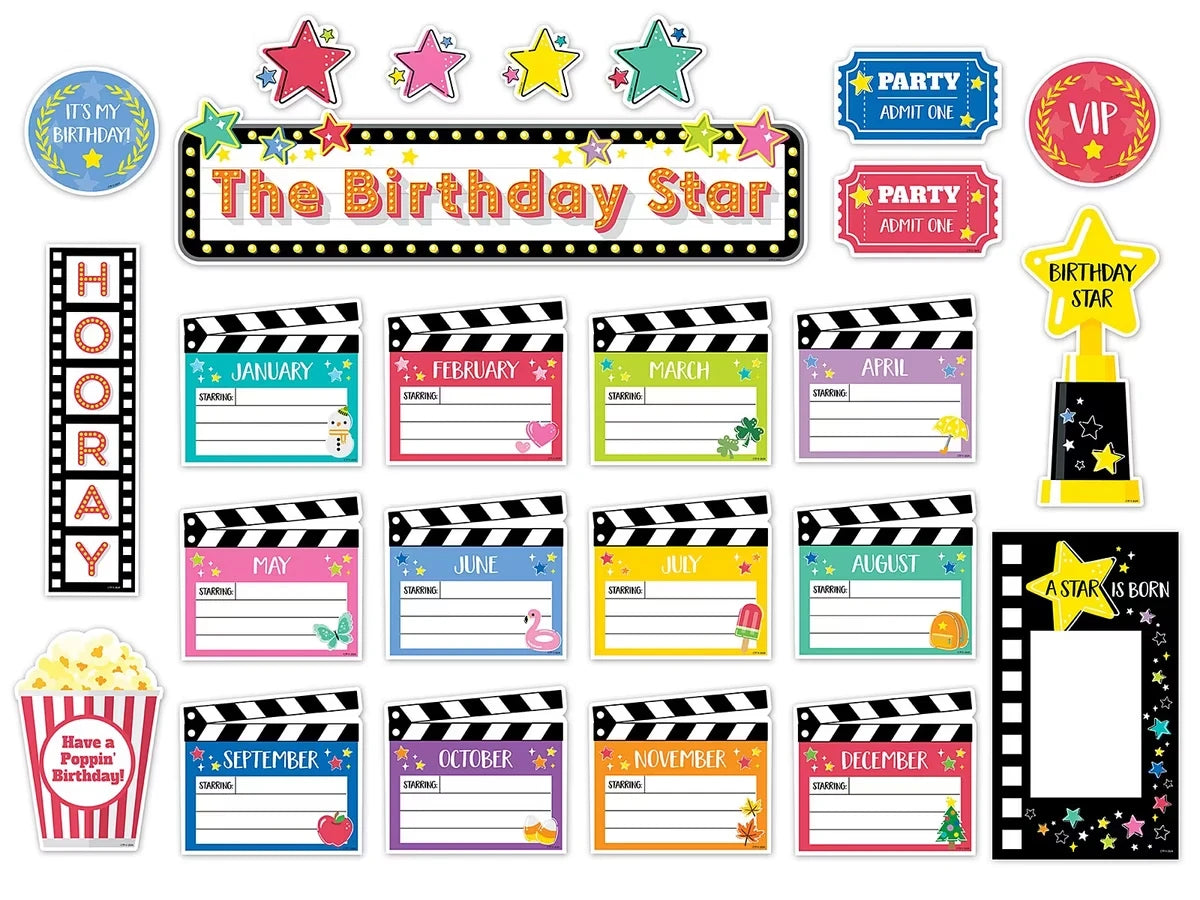 Star Bright Birthday Bulletin Board Set - US 3523