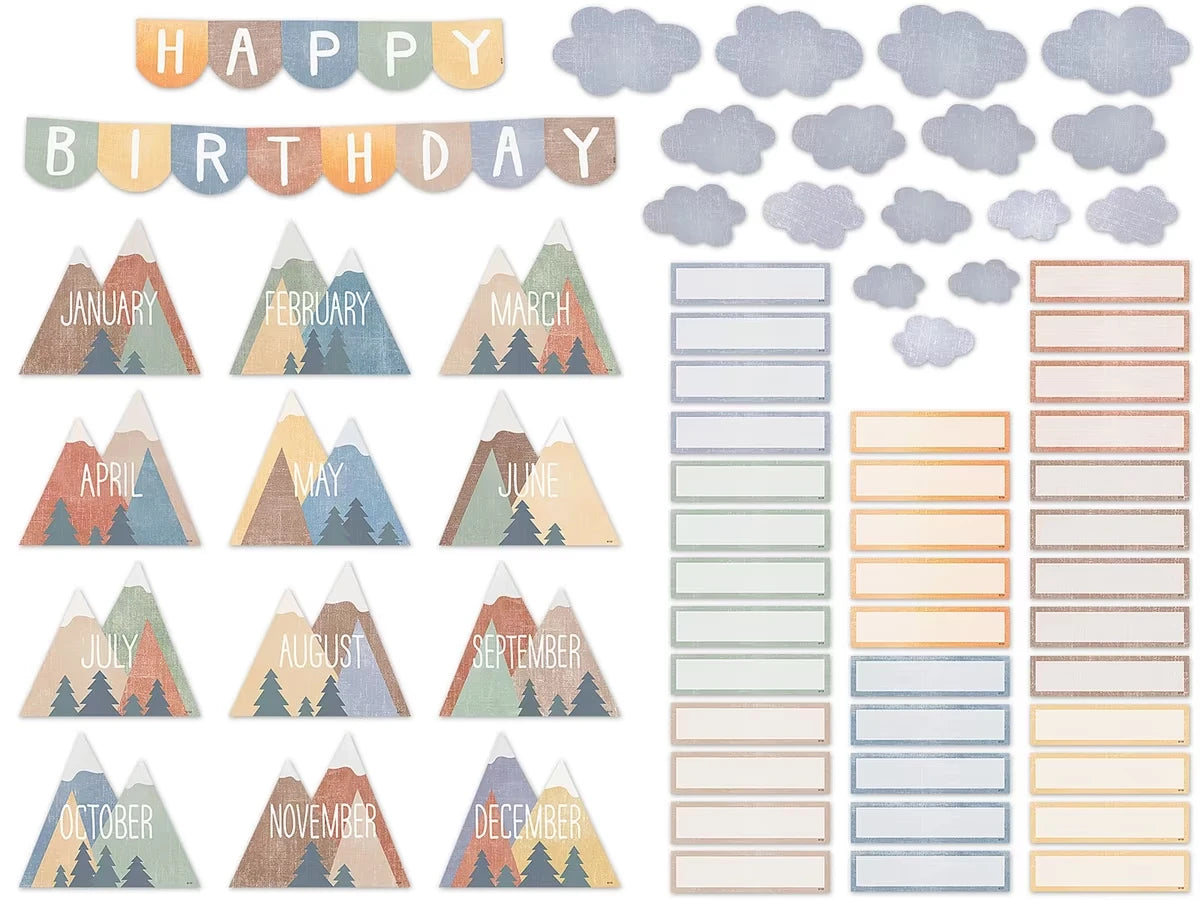 Moving Mountains Birthday Bulletin Board Set - US 6166