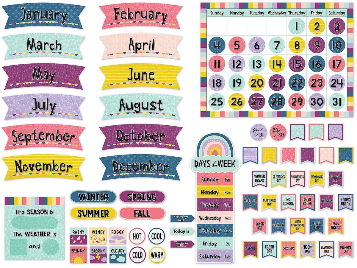 Oh Happy Day! Calendar Bulletin Board Set - US 9696