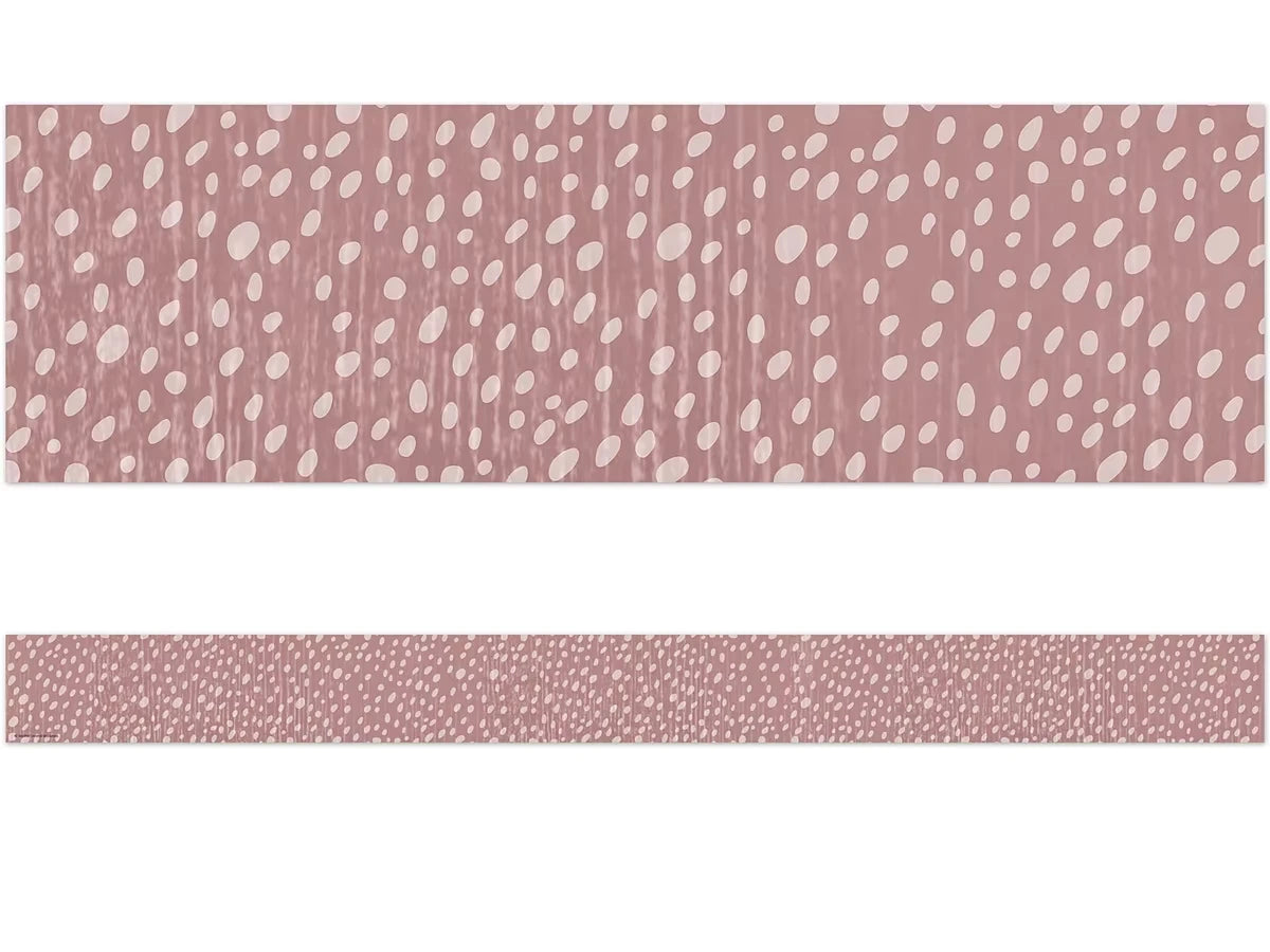 Classroom Cottage Rose Dot Border - US 8714