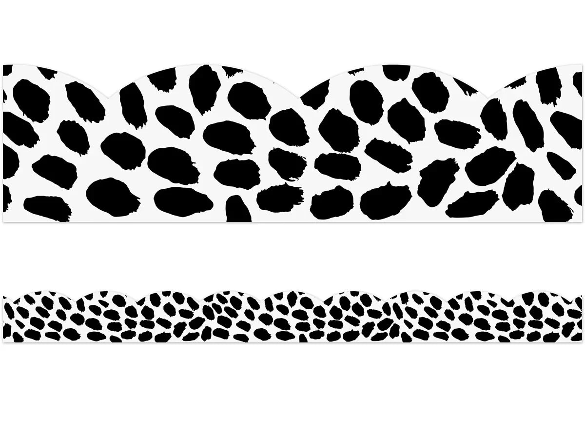 Simply Safari Dot Scalloped Border - US 3865
