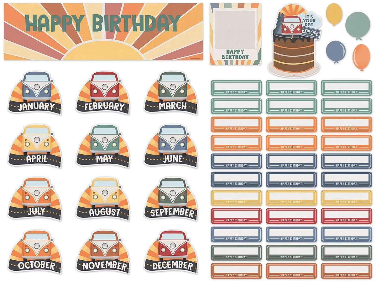 Moving Mountains Birthday Bulletin Board Set - US 9729