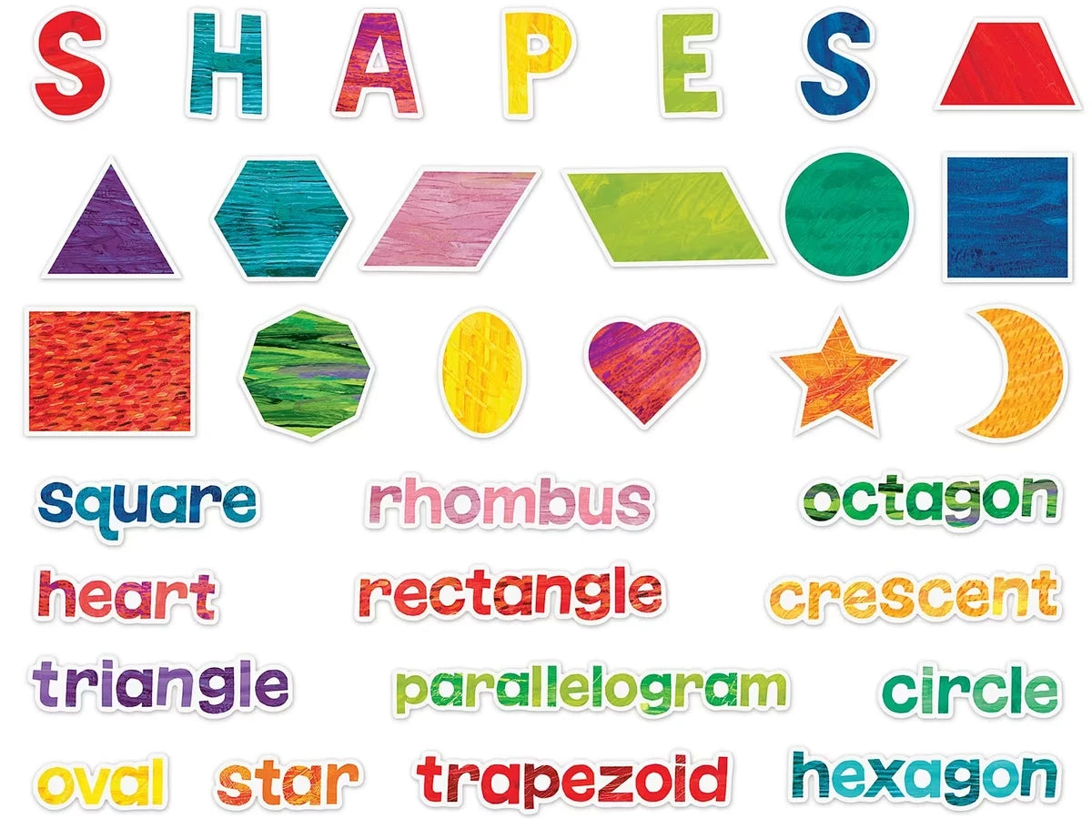 Eric Carle Shapes Bulletin Board Set - US 8750