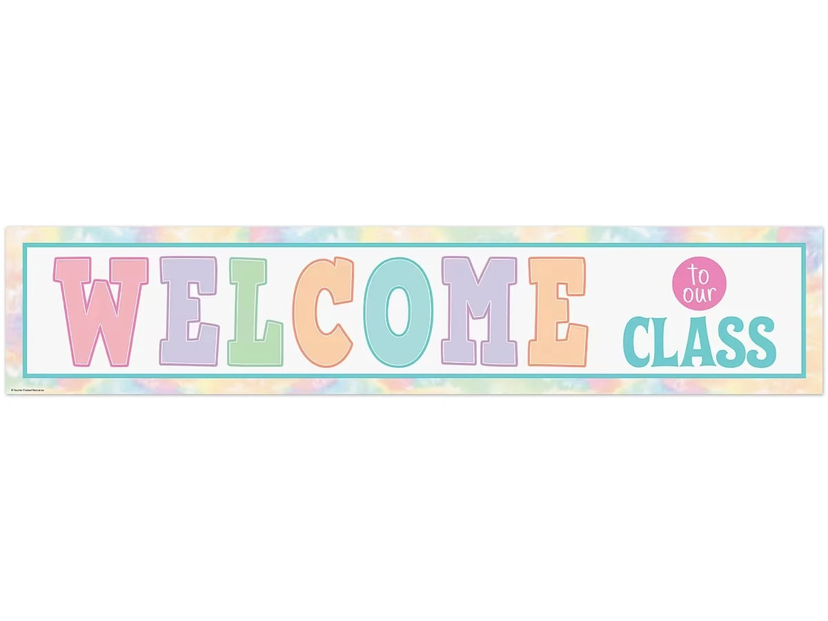 Pastel Pop Welcome Banner - US 7851