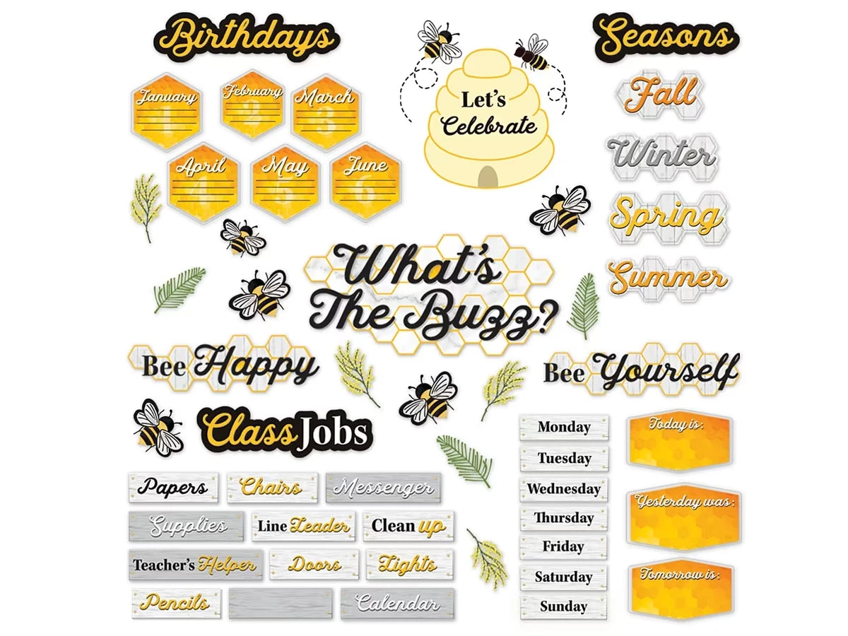 The Hive Classroom Organization Bulletin Board Set - US 1121
