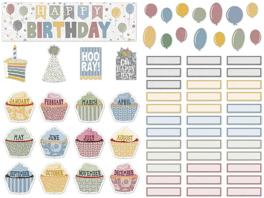 Classroom Cottage Birthday Bulletin Board Set - US 7517