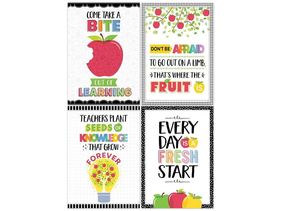 Apple Time Motivational Poster Pack - US 9633