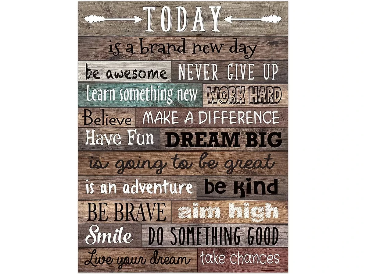 Home Sweet Classroom Today Is a New Day Poster - US 5461