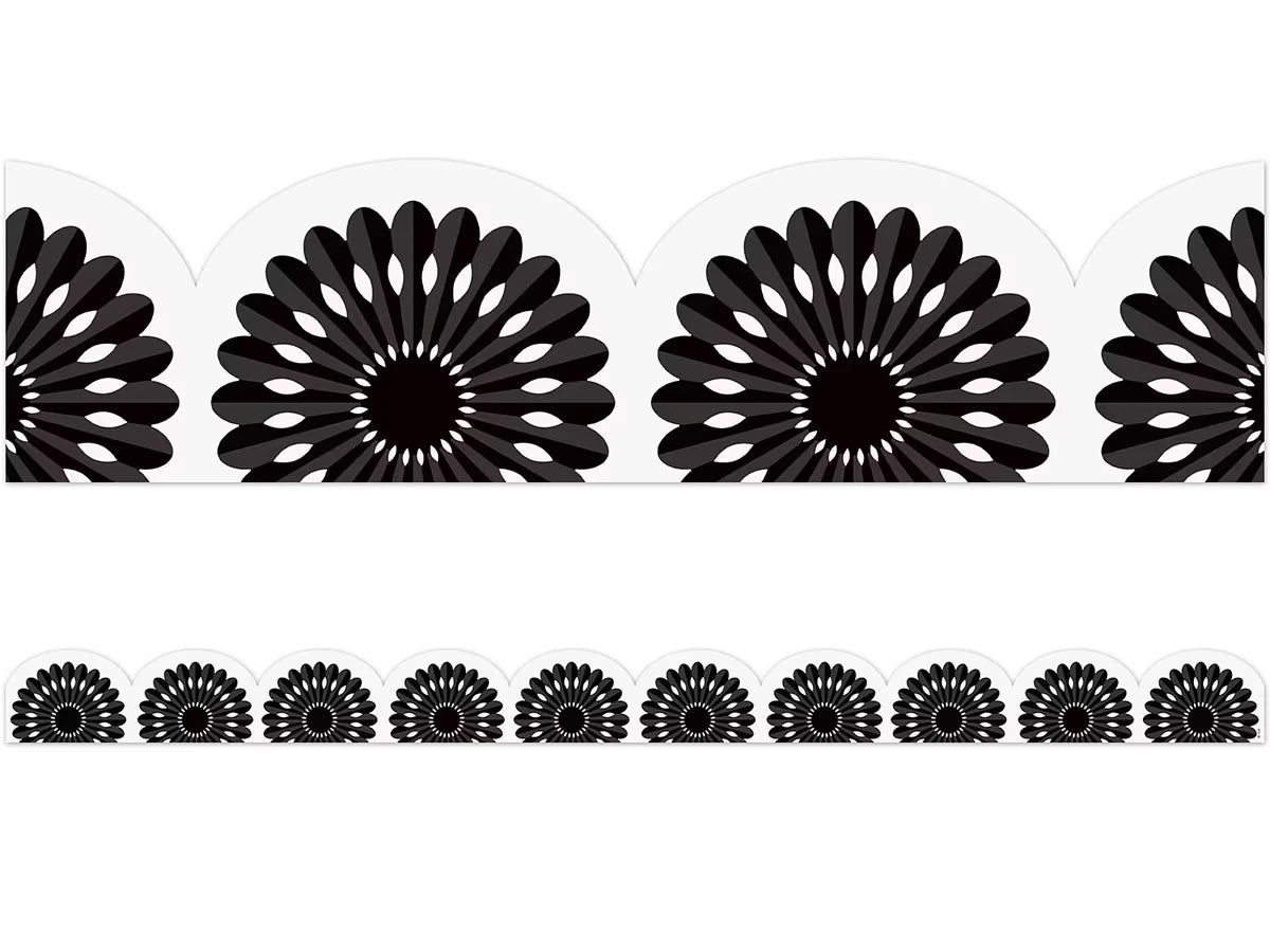 Black-And-White Fiesta Scalloped Border - US 9674