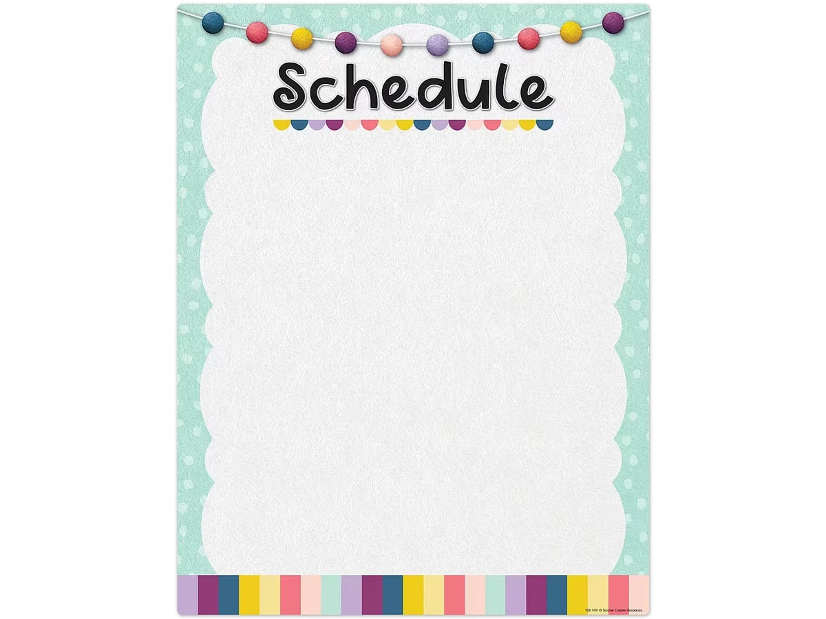 Oh Happy Day! Write & Wipe Schedule Poster - US 1514