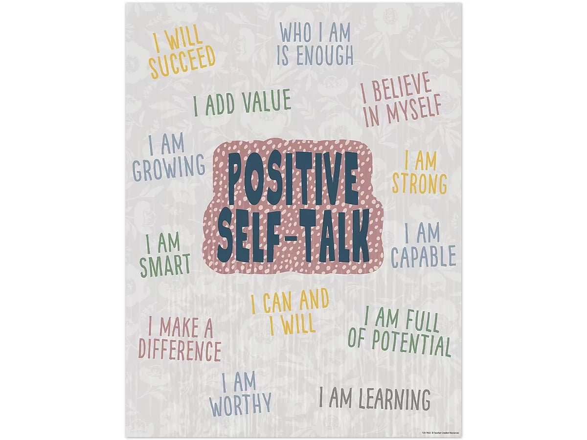 Classroom Cottage Positive Self-Talk Poster - US 2923