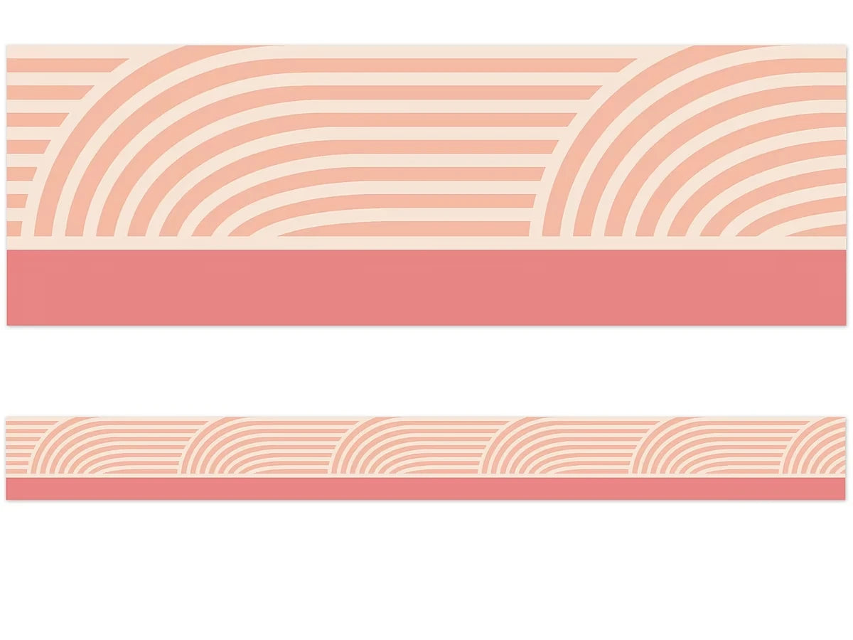 True to You Coral Wave Border - US 1455