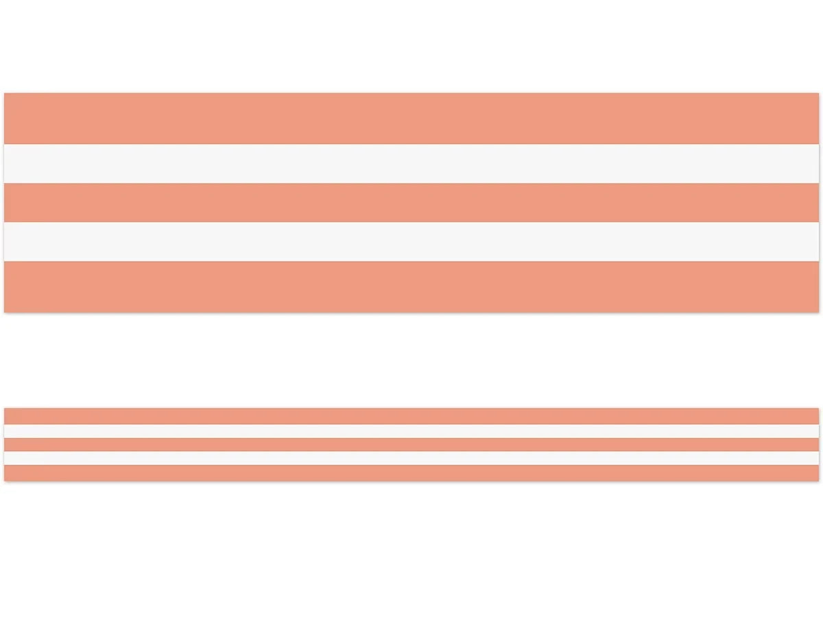 Coral Striped Border - US 5902