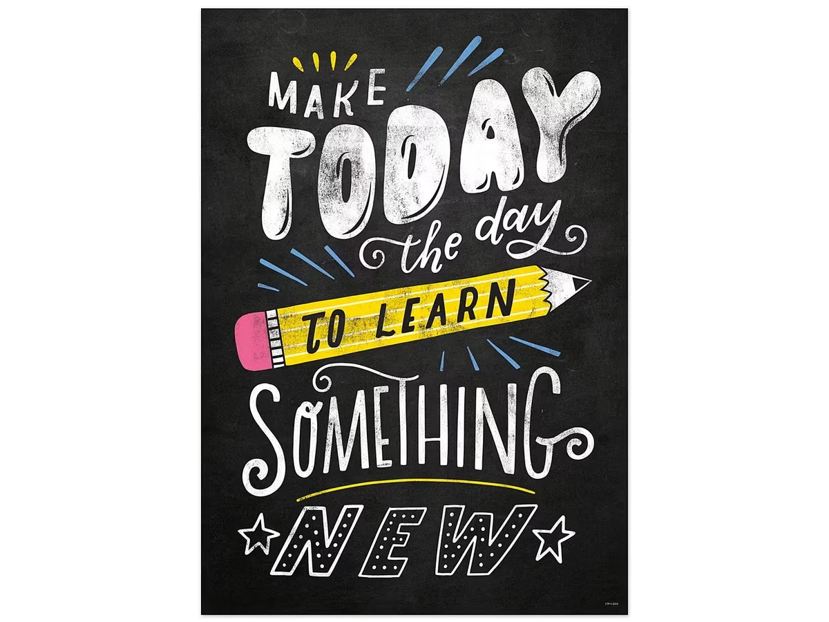 Chalk It Up! Make Today the Day Poster - US 6044
