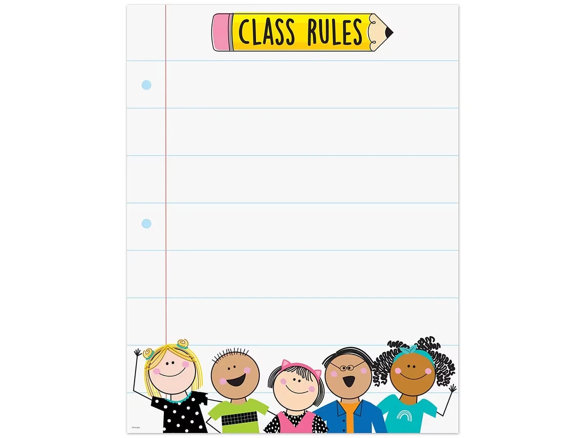 Stick Kids Classroom Rules Poster - US 4164