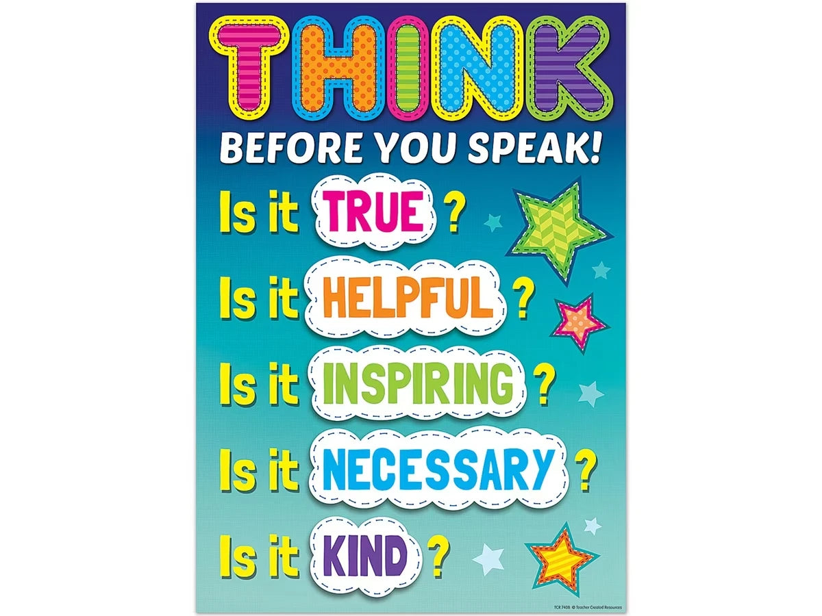 Think Before You Speak Poster - US 8289