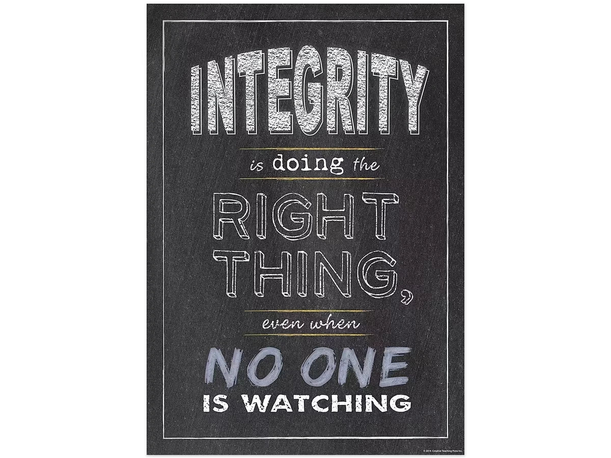 Chalk It Up! Integrity Poster - US 3101