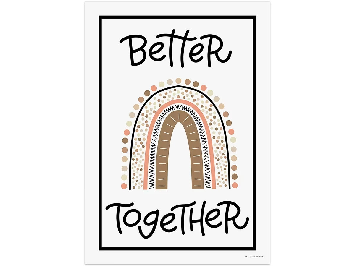 Better Together Boho Rainbow Poster - US 9041
