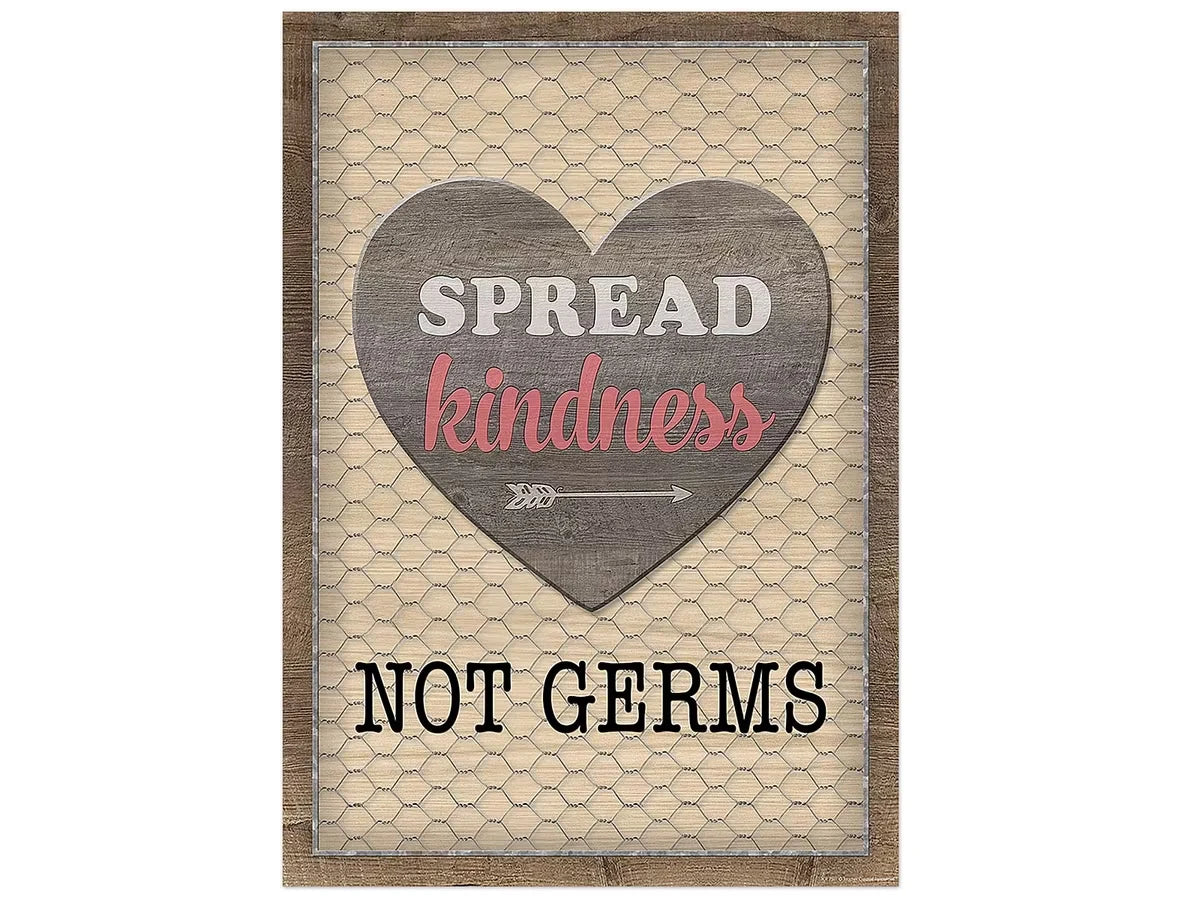 Home Sweet Classroom Spread Kindness Not Germs Poster - US 6456