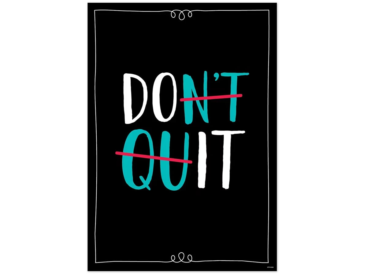 Core Decor Don’t Quit Poster - US 2573