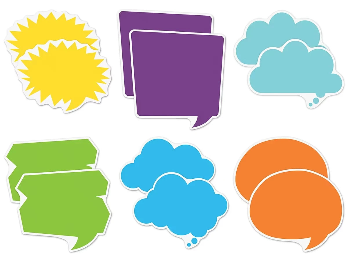 Colorful Speech & Thought Bubble Accents - US 3589