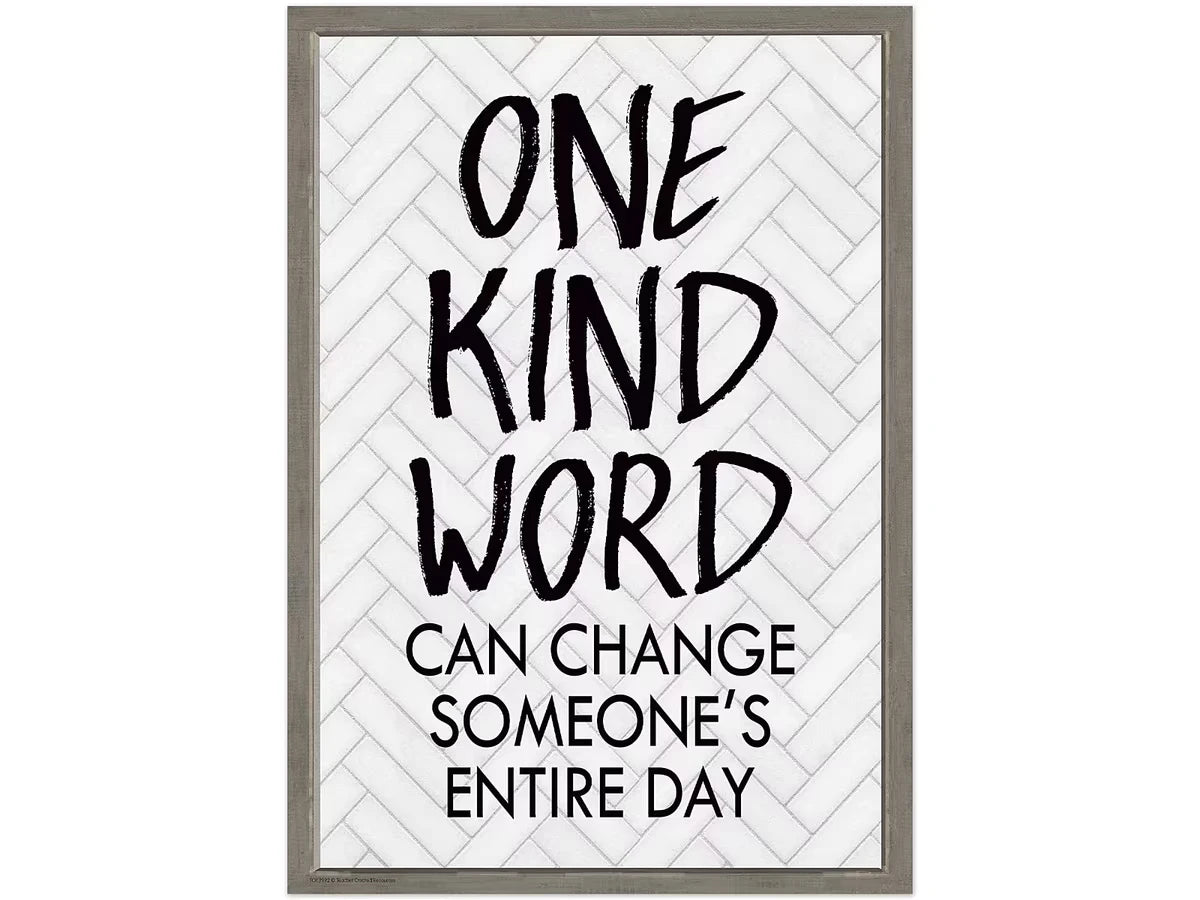 Modern Farmhouse One Kind Word Poster - US 3494