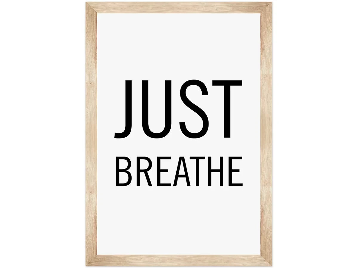 Simply Boho Just Breathe Poster - US 7737