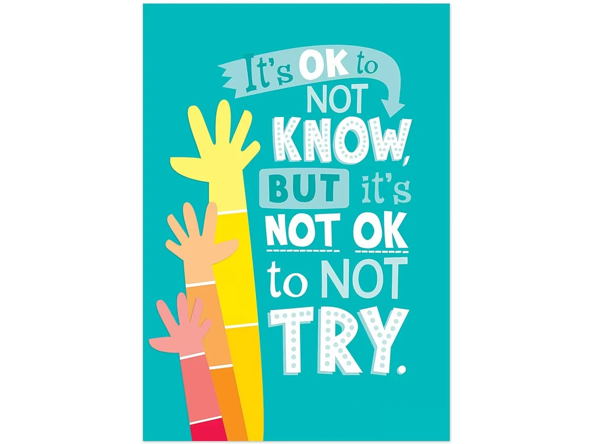 Painted Palette It’s OK to Not Know Poster - US 1689