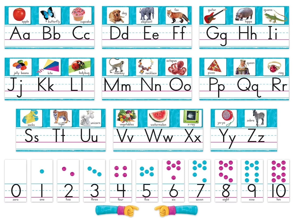Color Harmony® Alphabet Card Bulletin Board Set - US 4033