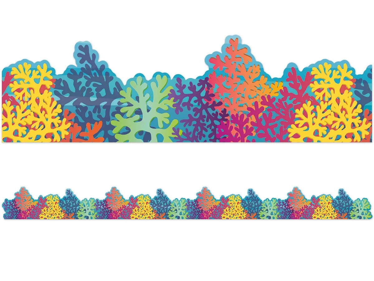 Seas the Day Coral Border - US 7645