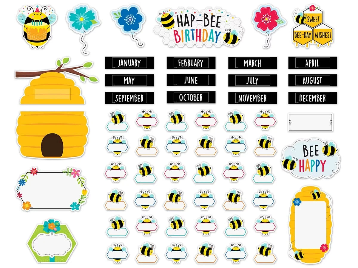 Busy Bees Birthday Bulletin Board Set - US 5555