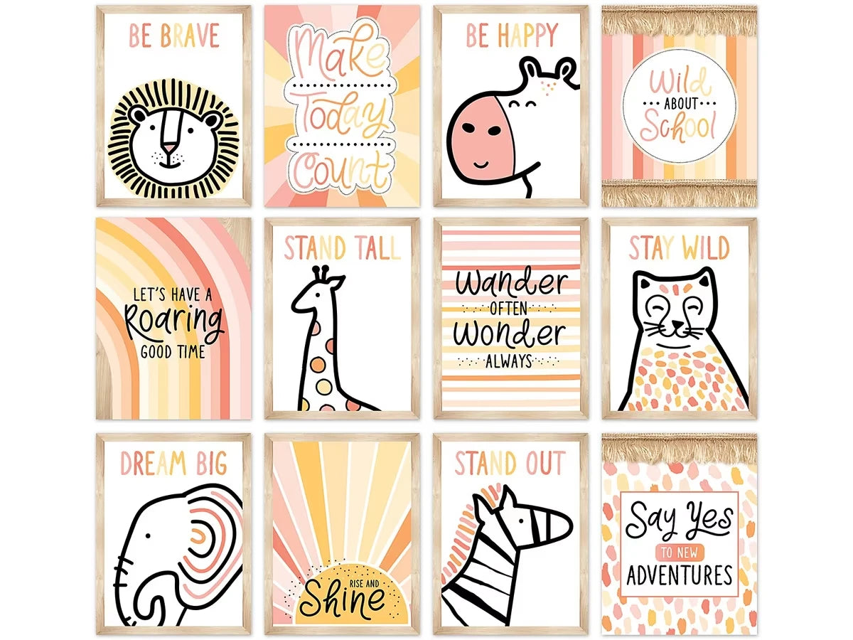 Simply Safari Motivational Mini Poster Pack - US 5263